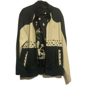 Custom Retro Embroidered Graphic Print  Designed For Scion Zip Up Jacket Men XXL